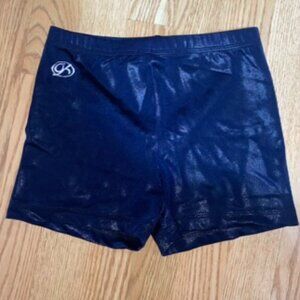 Navy Blue Shiny GK Gymnastics Shorts